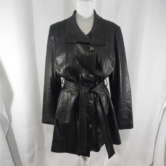 Wilsons Leather Black Jacket - Picture 2 of 12